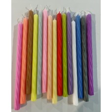 ΛΑΜΠΑΔΑ ΣΤΡΟΓΓΥΛΗ ΣΤΡΙΦΤΗ Ν02 ΣΕ 15 ΧΡΩΜΑΤΑ ΔΙΑΣΤΑΣΕΙΣ 1.8 Χ 33 cm, 80gr ±5%e